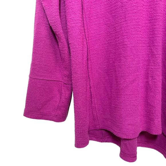 Wildfox Women’s Haley Brushed V-Neck Knit Sweater in Elderberry Pink Size M - Picture 7 of 11